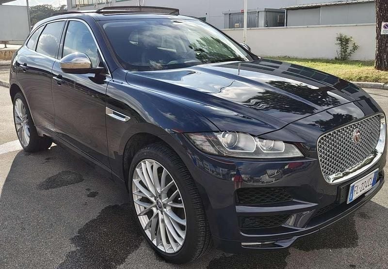 Usata Jaguar F-Pace S 300 CV (220 kW) 2017 Blu/azzurro SUV