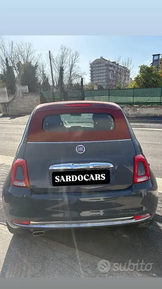 Usata Fiat 500C Lounge 69 CV (50 kW) 2018 Grigio Cabrio