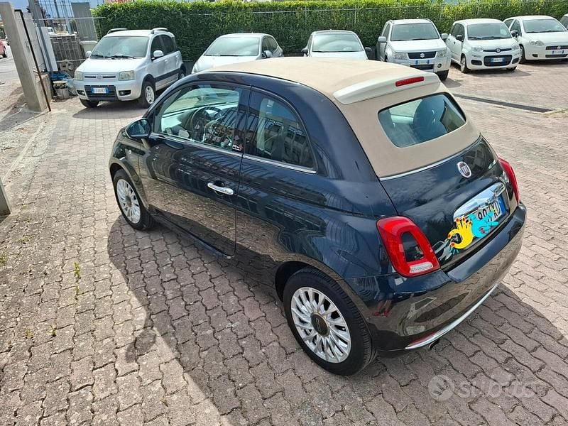 Usata Fiat 500C Lounge 69 CV (50 kW) 2016 Blu Cabrio