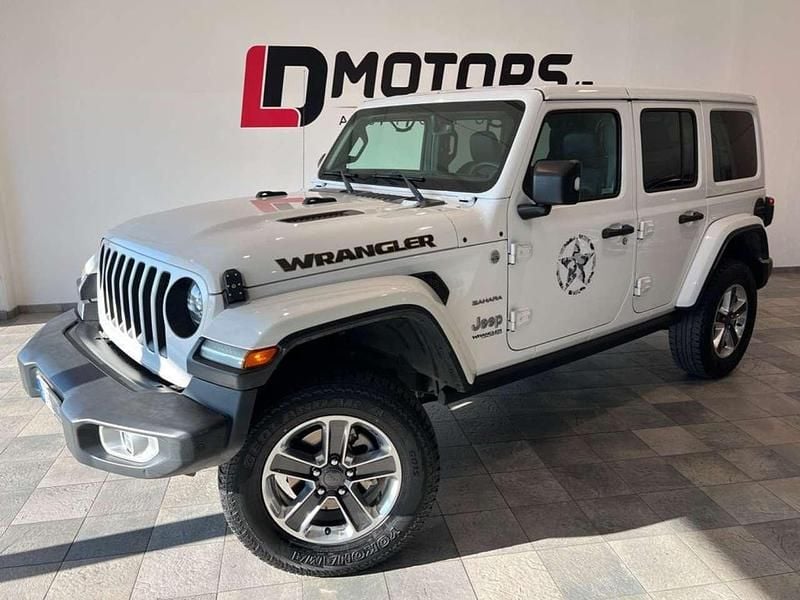 Usata Jeep Wrangler Unlimited Sahara 200 CV (147 kW) 2018 Bianco SUV