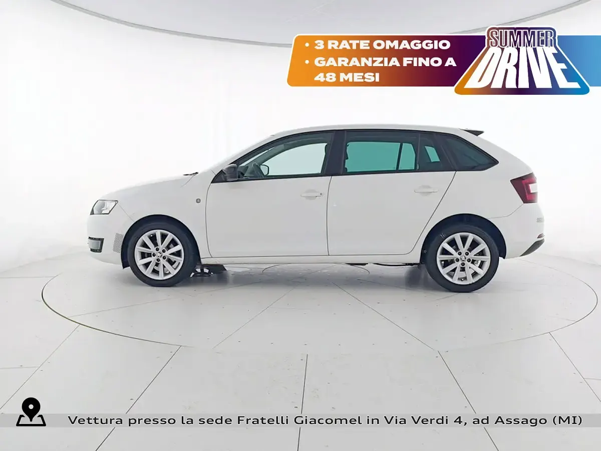 Usata Skoda Rapid Elegance 86 CV (63 kW) 2014 Bianco Utilitaria