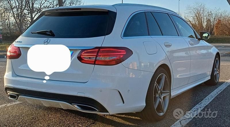 Usata Mercedes C220 Premium 170 CV (125 kW) 2018 Bianco Station wagon