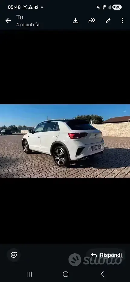 Usata VW T-Roc Life 150 CV (110 kW) 2023 Bianco SUV