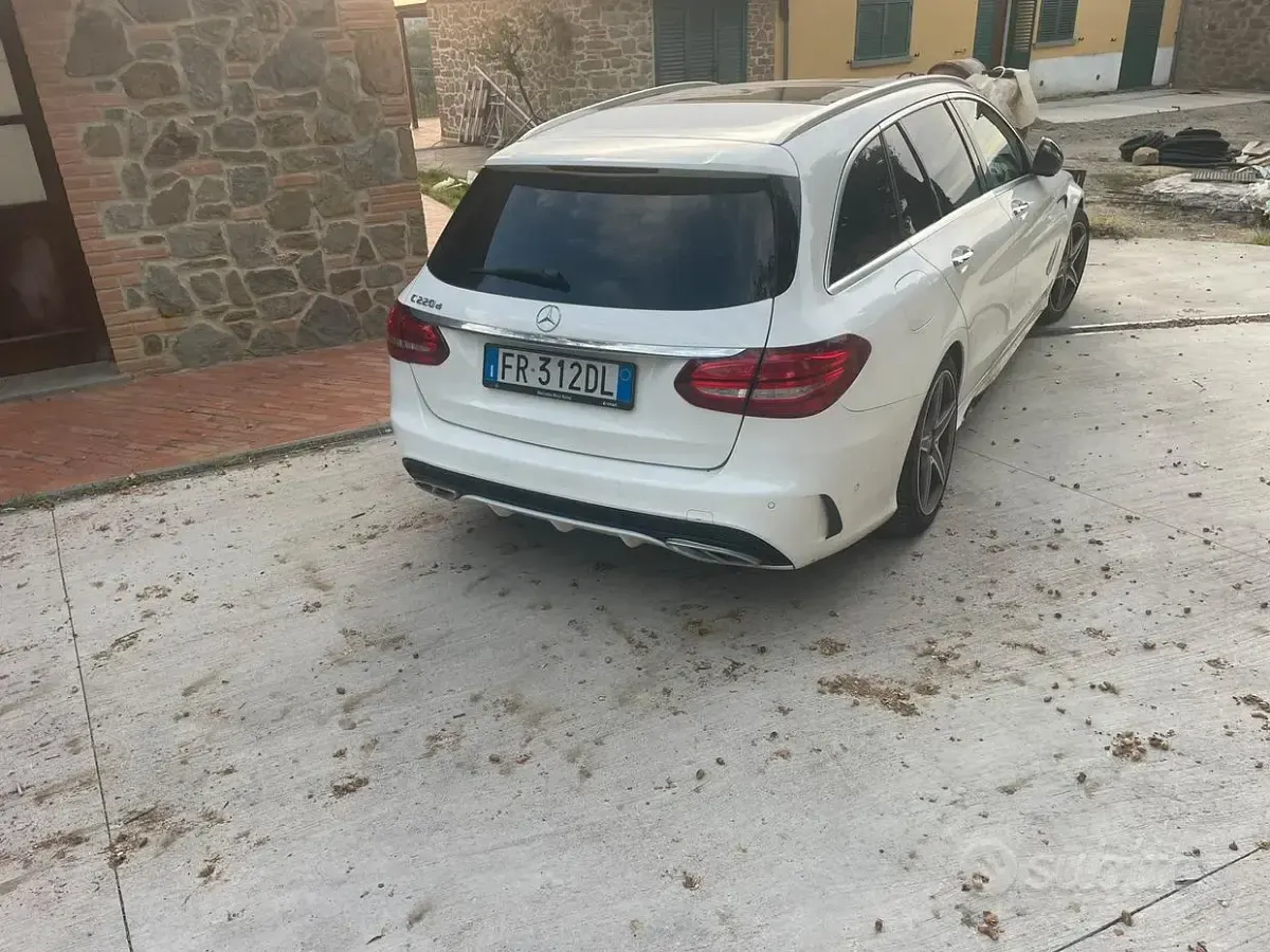 Usata Mercedes C220 Premium Plus 170 CV (125 kW) 2018 Bianco Station wagon
