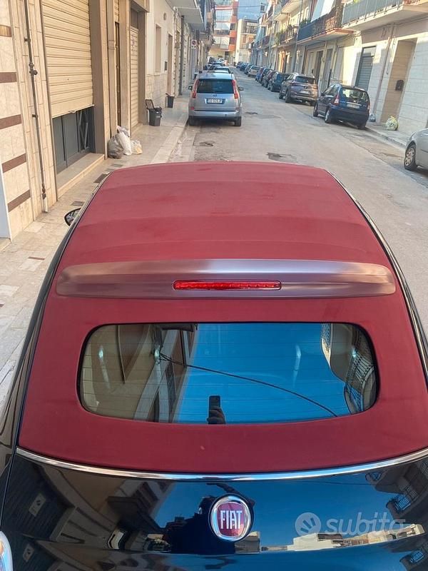 Usata Fiat 500 100 CV (73 kW) 2009 Nero Cabrio