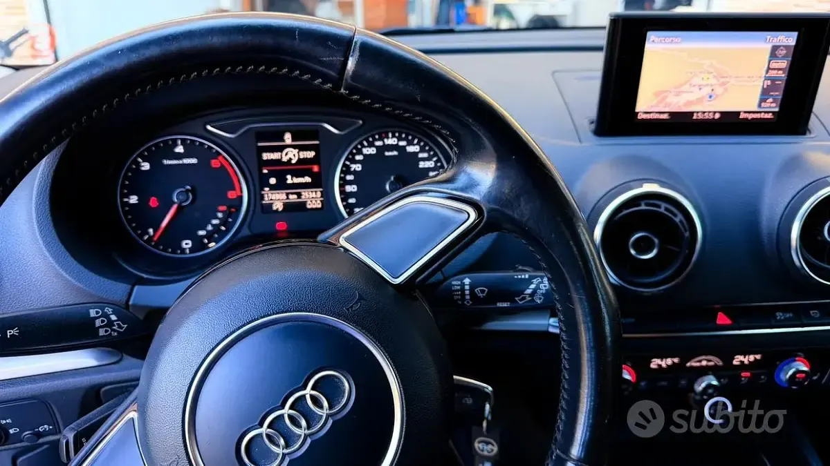 Usata Audi A3 105 CV (77 kW) 2014 Nero Berlina