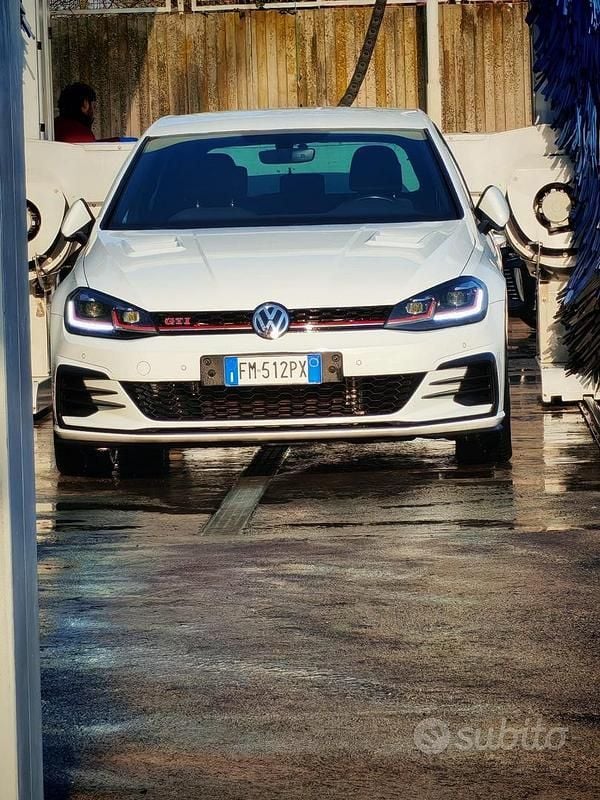 Usata VW Golf VII GTI 245 CV (180 kW) 2017 Bianco Berlina