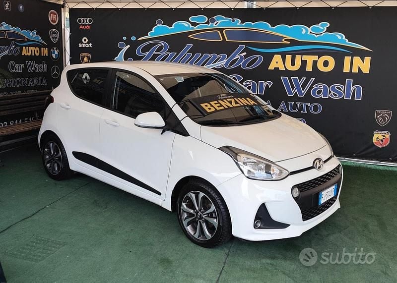 Usata Hyundai i10 Style 66 CV (48 kW) 2017 Bianco Utilitaria
