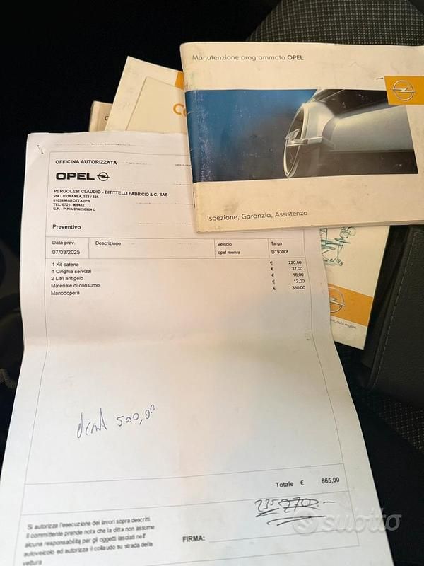 Usata Opel Meriva 2009 Grigio Monovolume