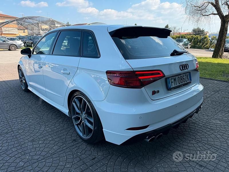 Usata Audi S3 310 CV (228 kW) 2018 Bianco Berlina