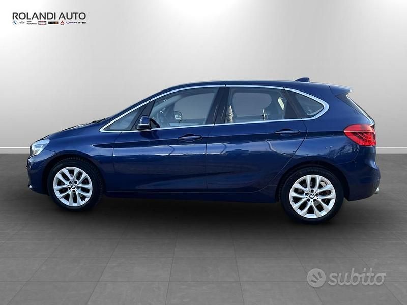 Usata BMW 218 Active Tourer Advantage 150 CV (110 kW) 2016 Blu mediterraneo metallizzato Monovolume