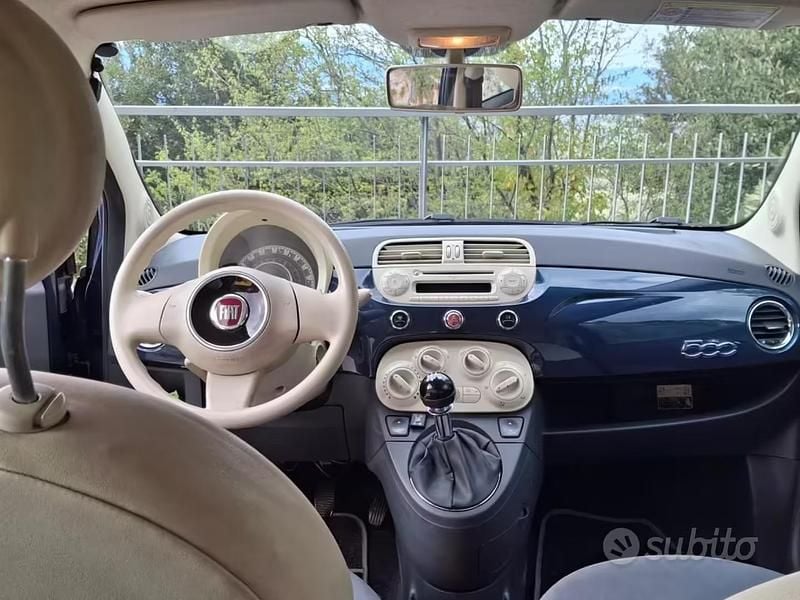 Usata Fiat 500 69 CV (50 kW) 2009 Blu Cabrio