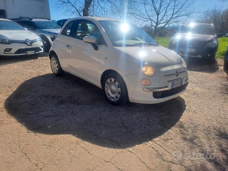 Usata Fiat 500 75 CV (55 kW) 2009 Bianco Cabrio