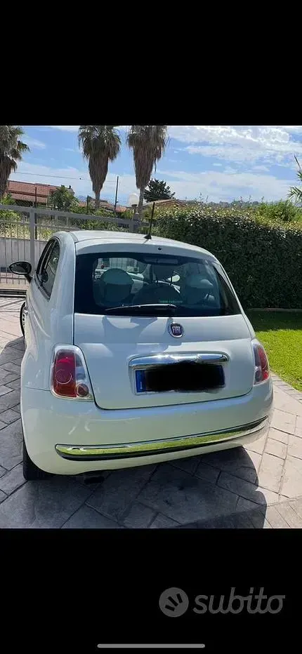 Usata Fiat 500 95 CV (69 kW) 2013 Bianco Utilitaria