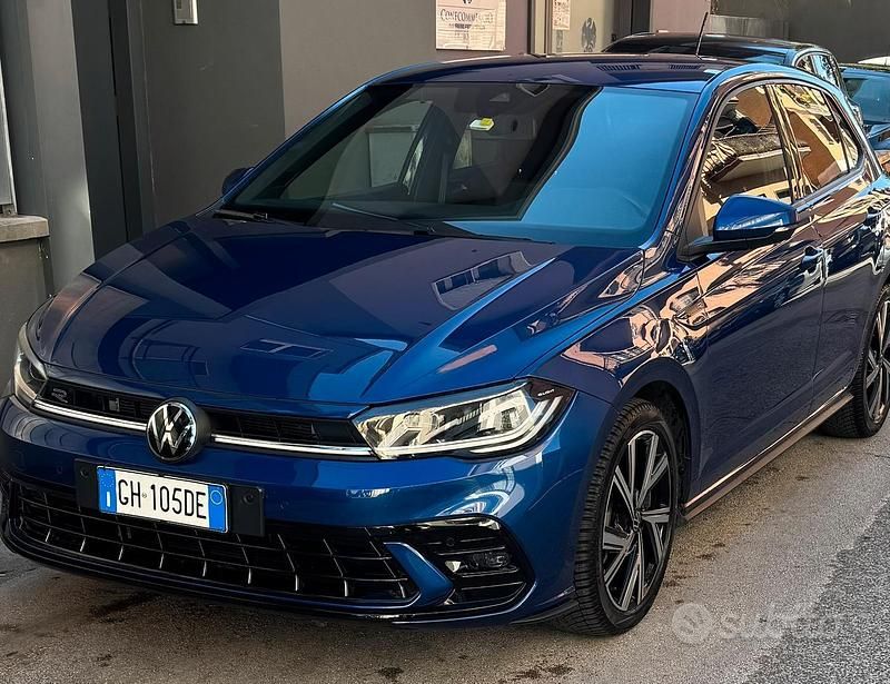 Usata VW Polo R-line 2021 Blu Utilitaria