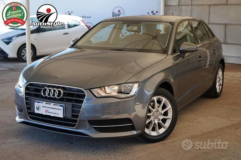 Usata Audi A3 Ambition 110 CV (80 kW) 2016 Grigio Berlina