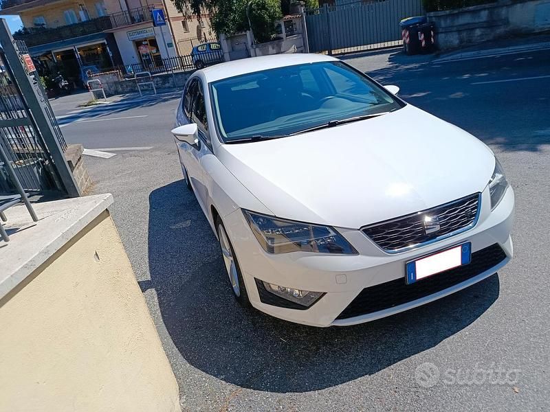 Usata Seat Leon FR 150 CV (110 kW) 2016 Bianco Berlina