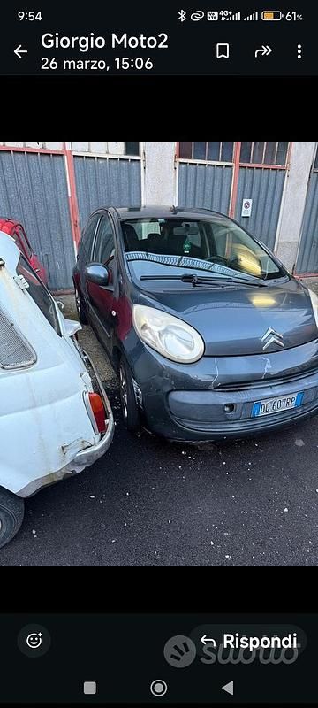 Usata Citroën C1 55 CV (40 kW) 2007 Grigio Utilitaria
