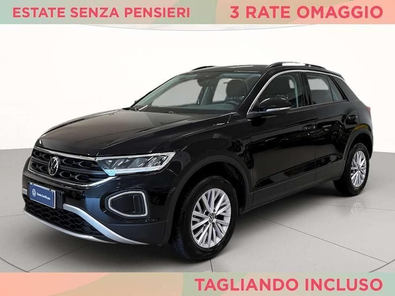 Deep black perlato Usata 2024 VW T-Roc Life SUV | 25.400 € (Buon prezzo) - Immagine 1/4