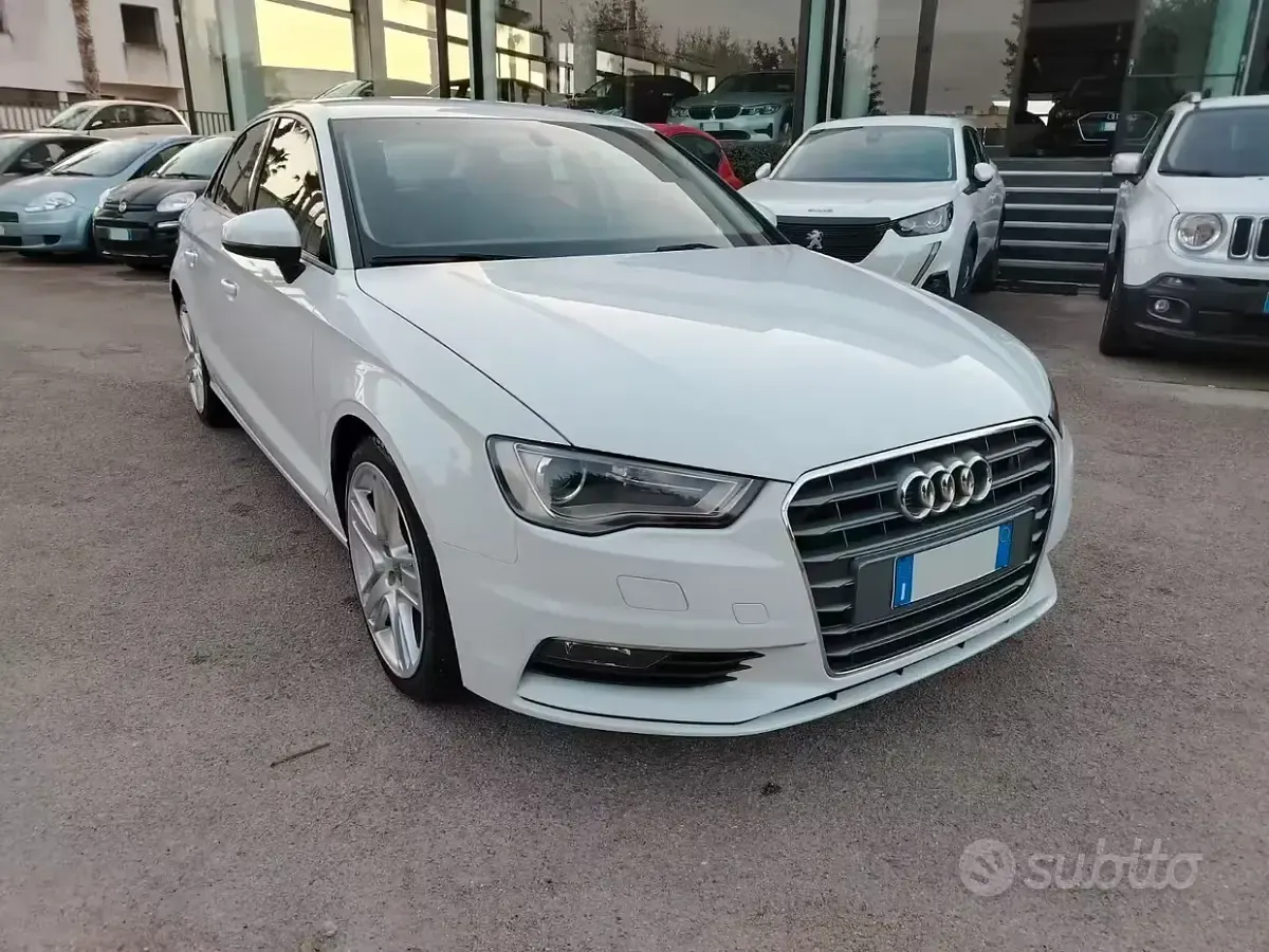 Usata Audi A3 Ambition 150 CV (110 kW) 2014 Bianco Berlina