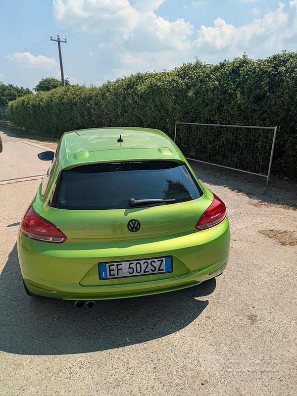Usata VW Scirocco 160 CV (117 kW) 2011 Verde Coupé