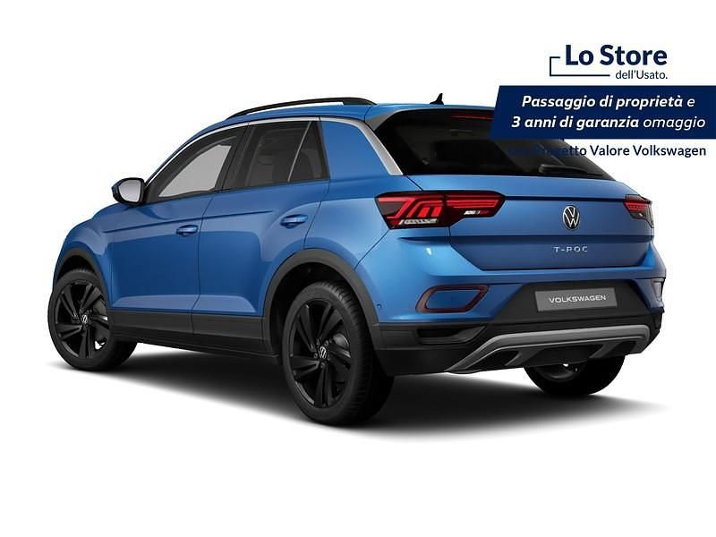 Nuova VW T-Roc Edition 150 CV (110 kW) 2025 Ravenna blue metallizzato nero SUV