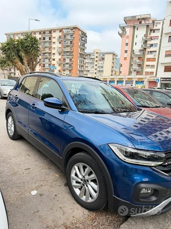 Usata VW T-Cross Advance 110 CV (80 kW) 2020 Blu SUV