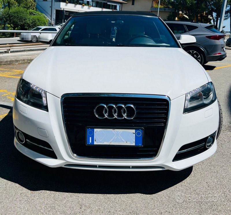 Bianco Usata 2011 Audi A3 Cabriolet Cabrio | 10.500 € (Buon prezzo) - Immagine 1/4
