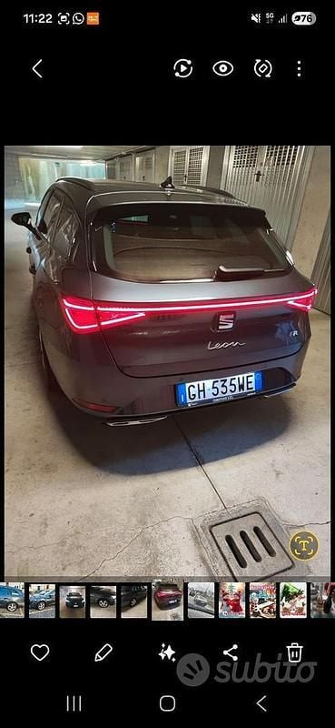 Usata Seat Leon FR 131 CV (96 kW) 2022 Grigio Station wagon