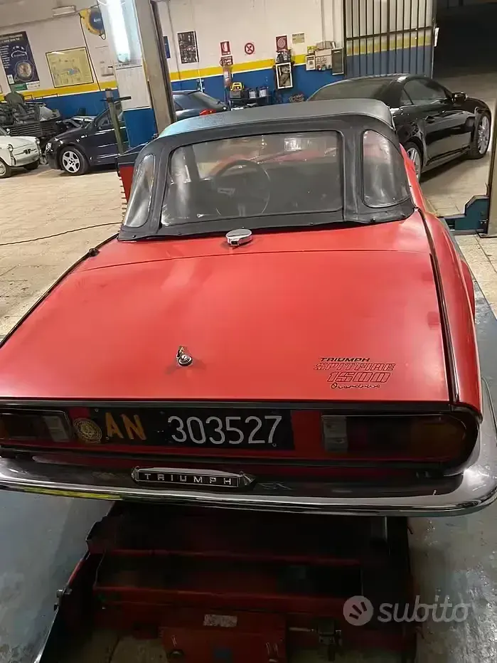 Usata Triumph Spitfire 1970 Rosso Cabrio