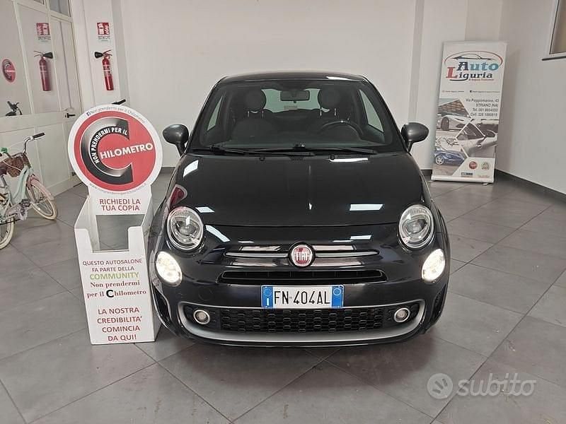 Begagnad Fiat 500 S 69 HK (50 kW) 2018 Svart Sedan