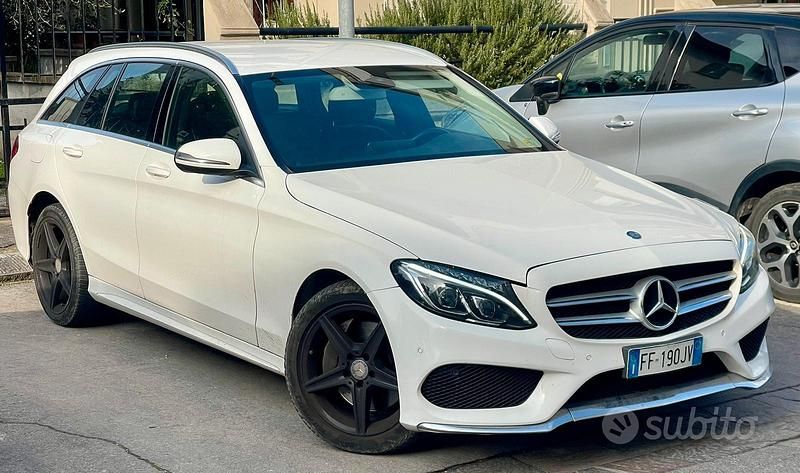 Usata Mercedes C250 AMG 204 CV (150 kW) 2016 Bianco Station wagon