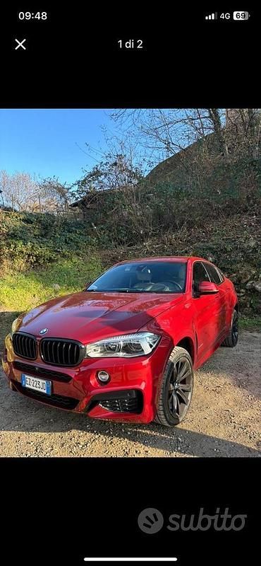 Usata BMW X6 M Sport 258 CV (189 kW) 2015 Rosso SUV