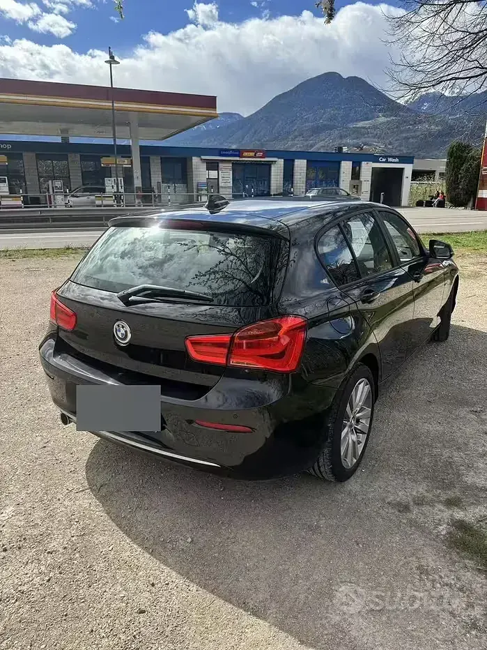 Usata BMW 118 150 CV (110 kW) 2017 Nero Berlina