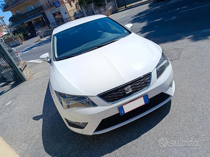 Usata Seat Leon FR 150 CV (110 kW) 2016 Bianco Berlina