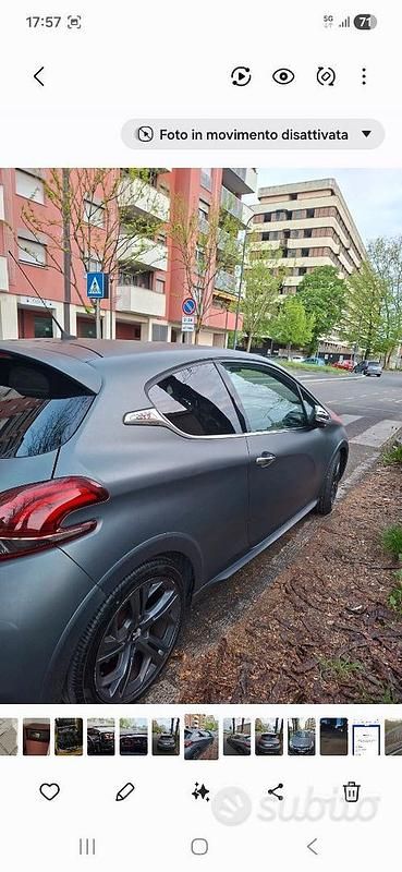 Usata Peugeot 208 GTi 208 CV (152 kW) 2015 Grigio Utilitaria