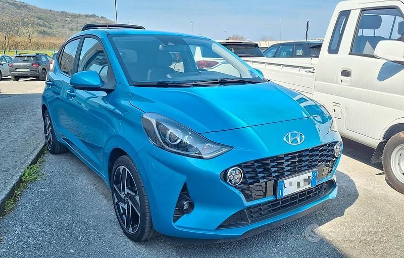 Usata Hyundai i10 Prime 66 CV (48 kW) 2020 Blu Utilitaria