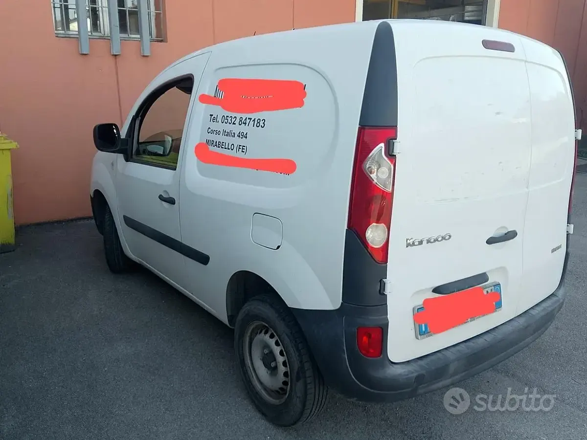 Usata Renault Kangoo 65 CV (47 kW) 2009 Bianco Monovolume