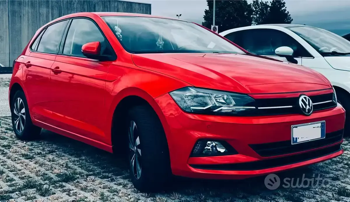 Usata VW Polo 95 CV (69 kW) 2019 Rosso Utilitaria