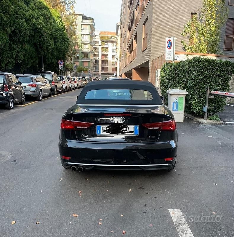 Usata Audi A3 Cabriolet Sport 116 CV (85 kW) 2018 Nero Cabrio