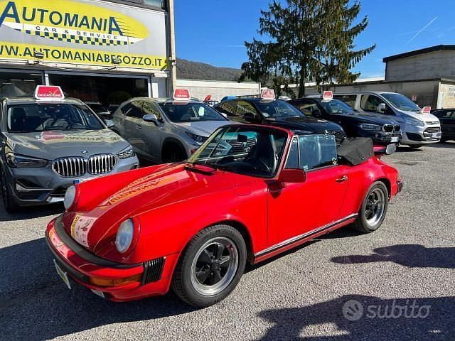 Usata Porsche 911 Carrera Cabriolet 231 CV (169 kW) 1987 Rosso Cabrio