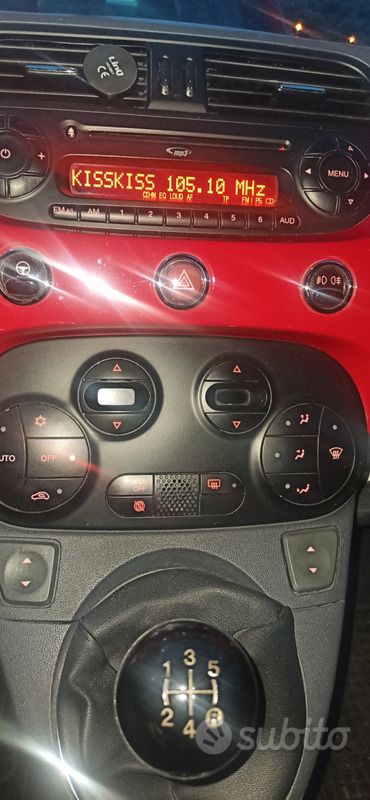 Käytetty Fiat 500 Red 95 HP (69 kW) 2010 Punainen Avoauto