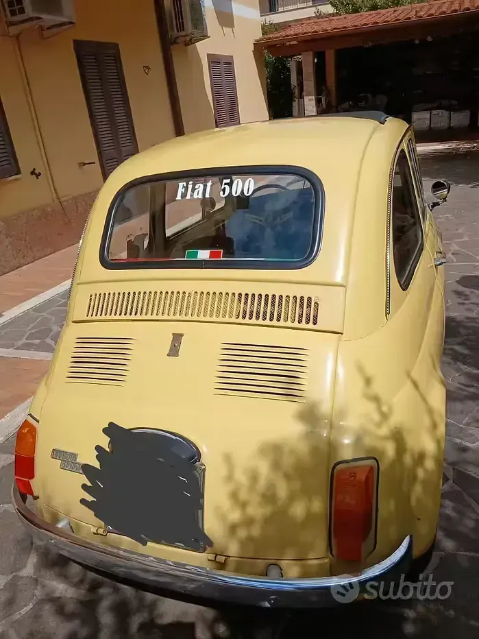 Usata Fiat 500 1960 Giallo Utilitaria