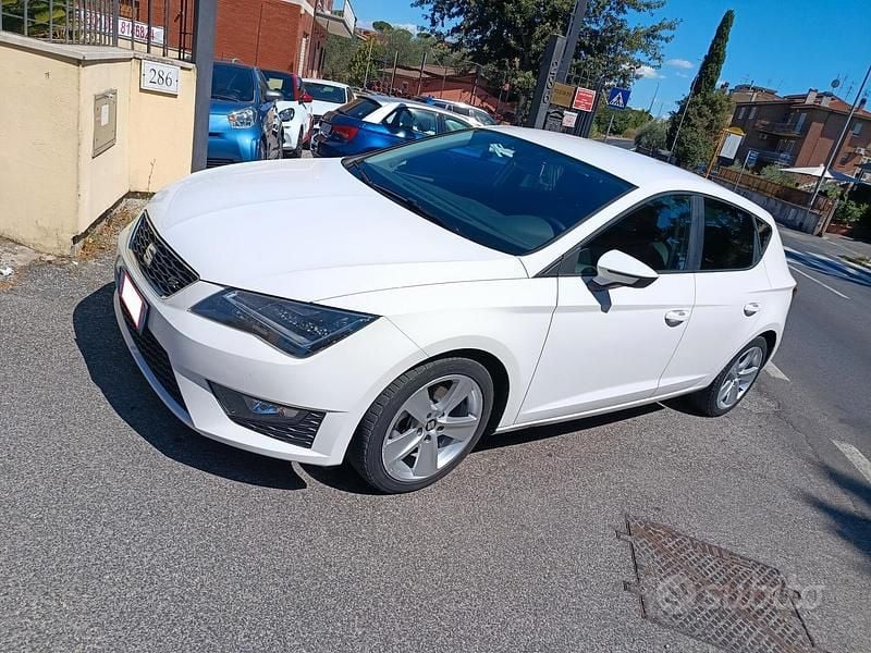 Usata Seat Leon FR 150 CV (110 kW) 2016 Bianco Berlina