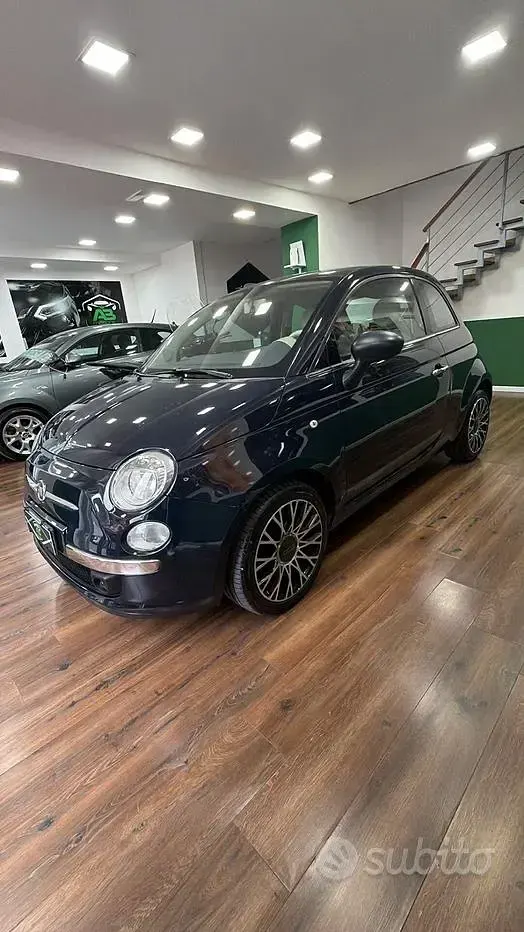 Usata Fiat 500 Lounge 95 CV (69 kW) 2010 Blu Berlina
