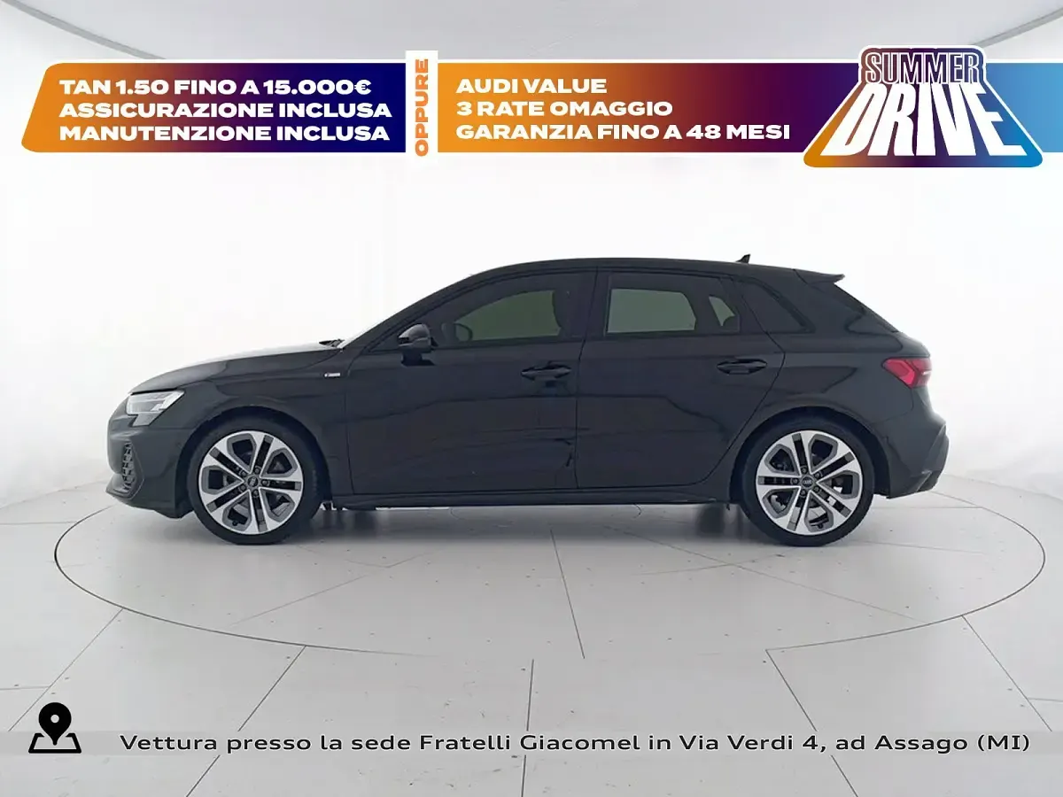 Usata Audi A3 S-Line 150 CV (110 kW) 2025 Nero mito metallizzato Berlina