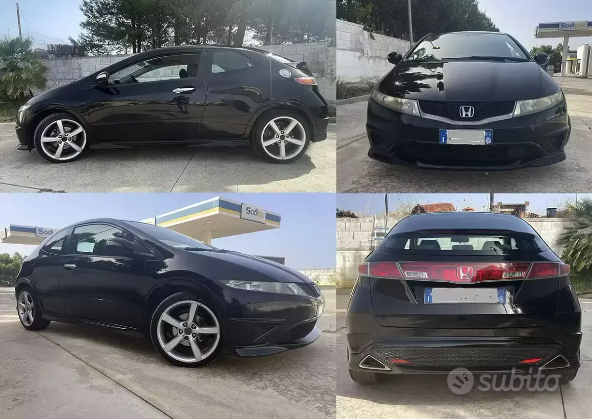 Usata Honda Civic Type S 140 CV (102 kW) 2008 Nero Berlina