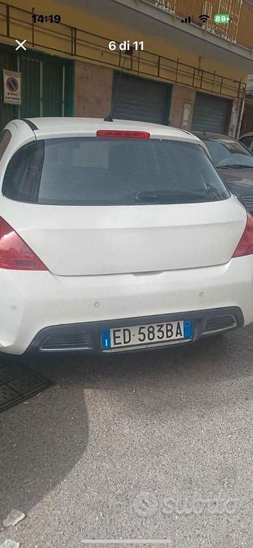 Usata Peugeot 308 109 CV (80 kW) 2010 Bianco Berlina