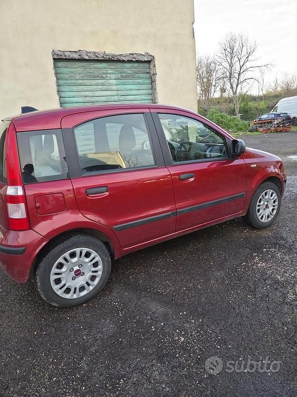 Usata Fiat Panda 2008 Rosso Utilitaria