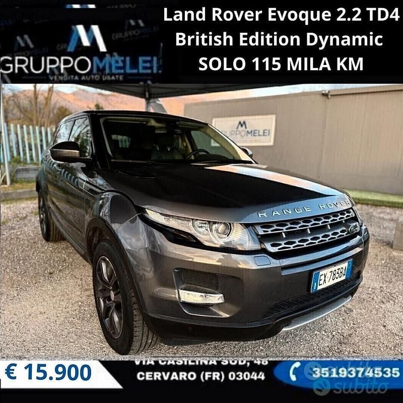 Usata Land Rover Range Rover evoque Dynamic 2015 Grigio SUV